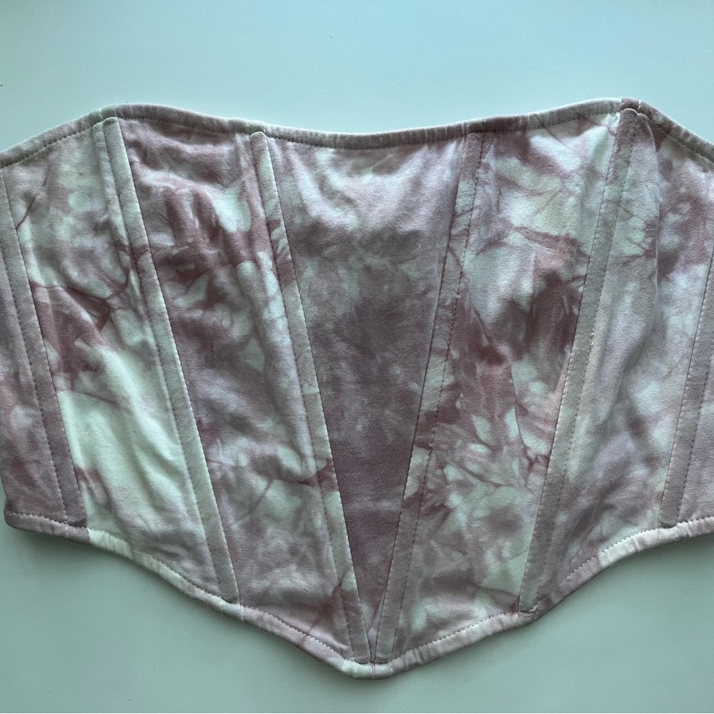 Pinkish tube top/ corset
